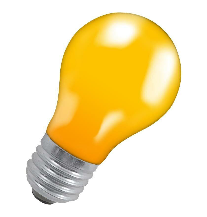 Crompton Lamps 25W GLS E27 Dimmable Colourglazed IP65 Amber