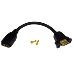 0.15m High Speed with Ethernet HDMI Stub F-F
