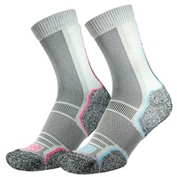 1000 Mile Women's Trek Repreve Single Layer Socks Twin Pack S