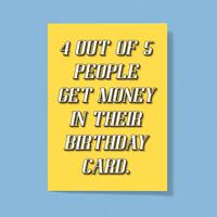 4 Out Of 5 People Greeting Card