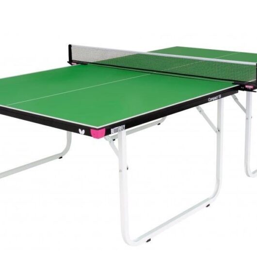 Butterfly Compact 19 Wheelaway Table Tennis, Green