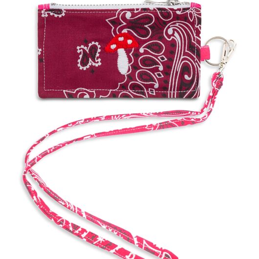 Call it By Your Name Bordeaux Bandana Card Holder