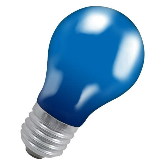 Crompton Lamps 25W GLS Light Bulb E27 Dimmable Colourglazed IP65 Blue Screw Coloured