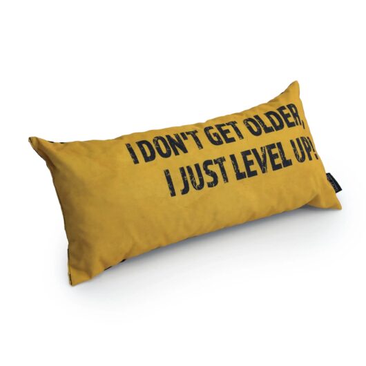 Gaming Cushion - I Don't Get Older, I Just Level Up! - Yellow