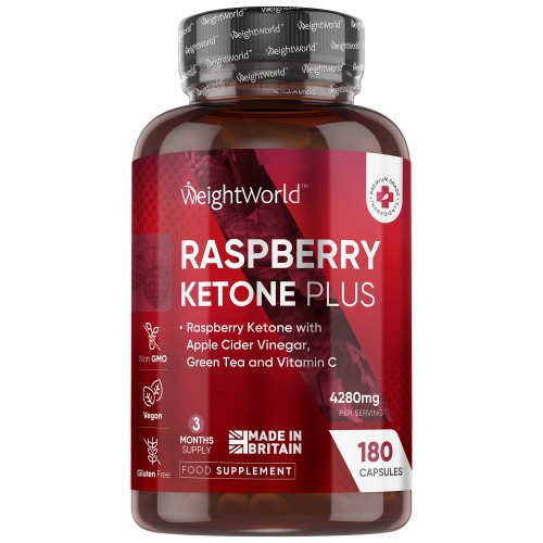 Raspberry Ketone - 3200 mg 180 Capsules - 3 Month Supply - Vegan Keto Supplement with ACV, Green Tea & Vitamin C