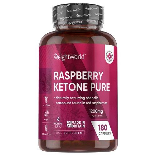 Raspberry Ketone Pure - 1200mg 180 Capsules