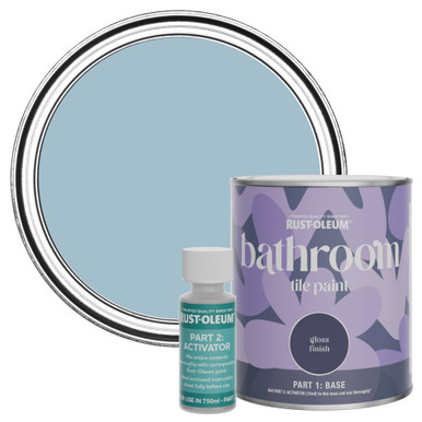 Rust-Oleum Blue Gloss Bathroom Tile Paint - Nan's Best China