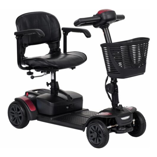 Vanos Travelux Tiempo Mobility Scooter - Red