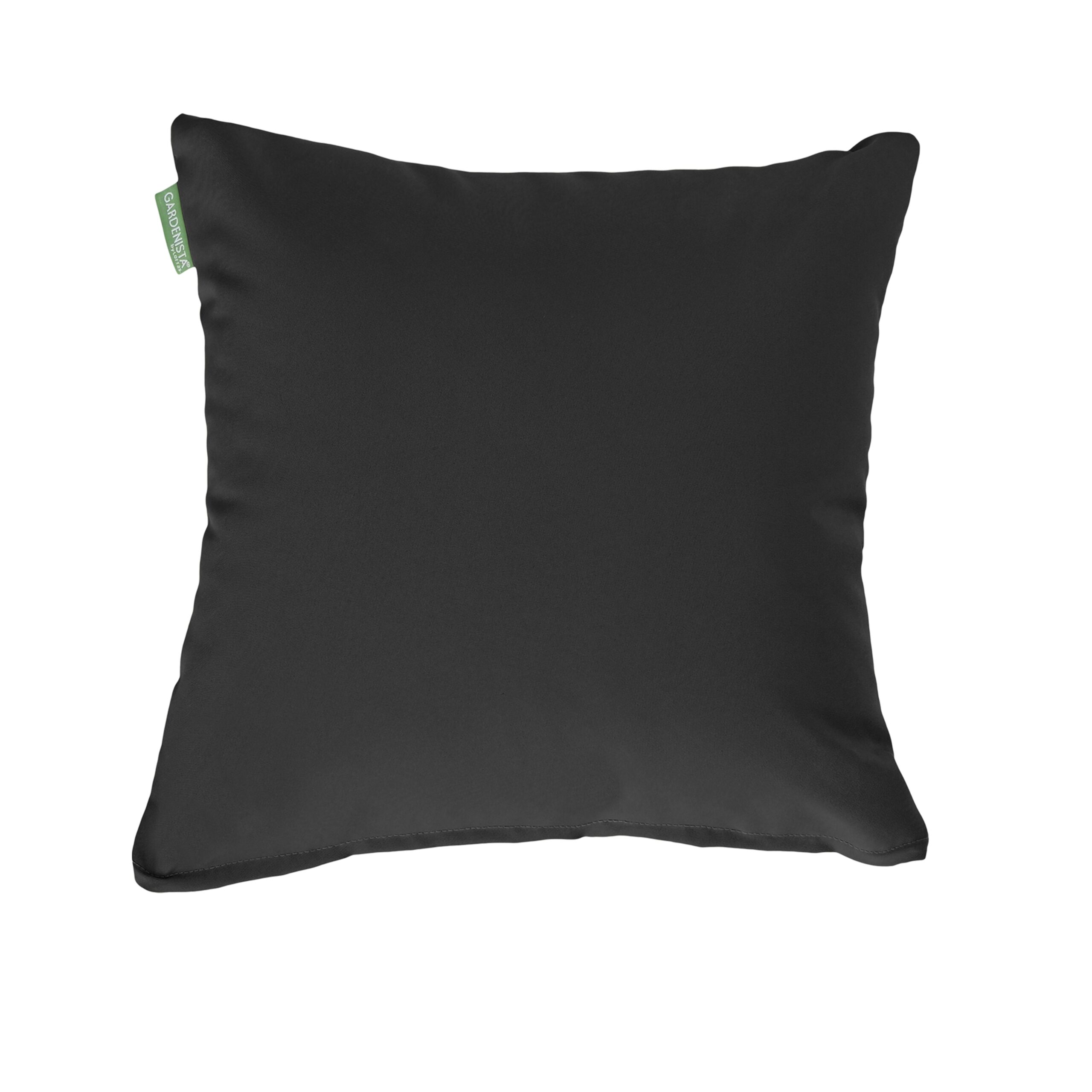 Water Resistant Outdoor Scatter Cushions Garden Furniture Decorative Pillows - Black / Pack of 1