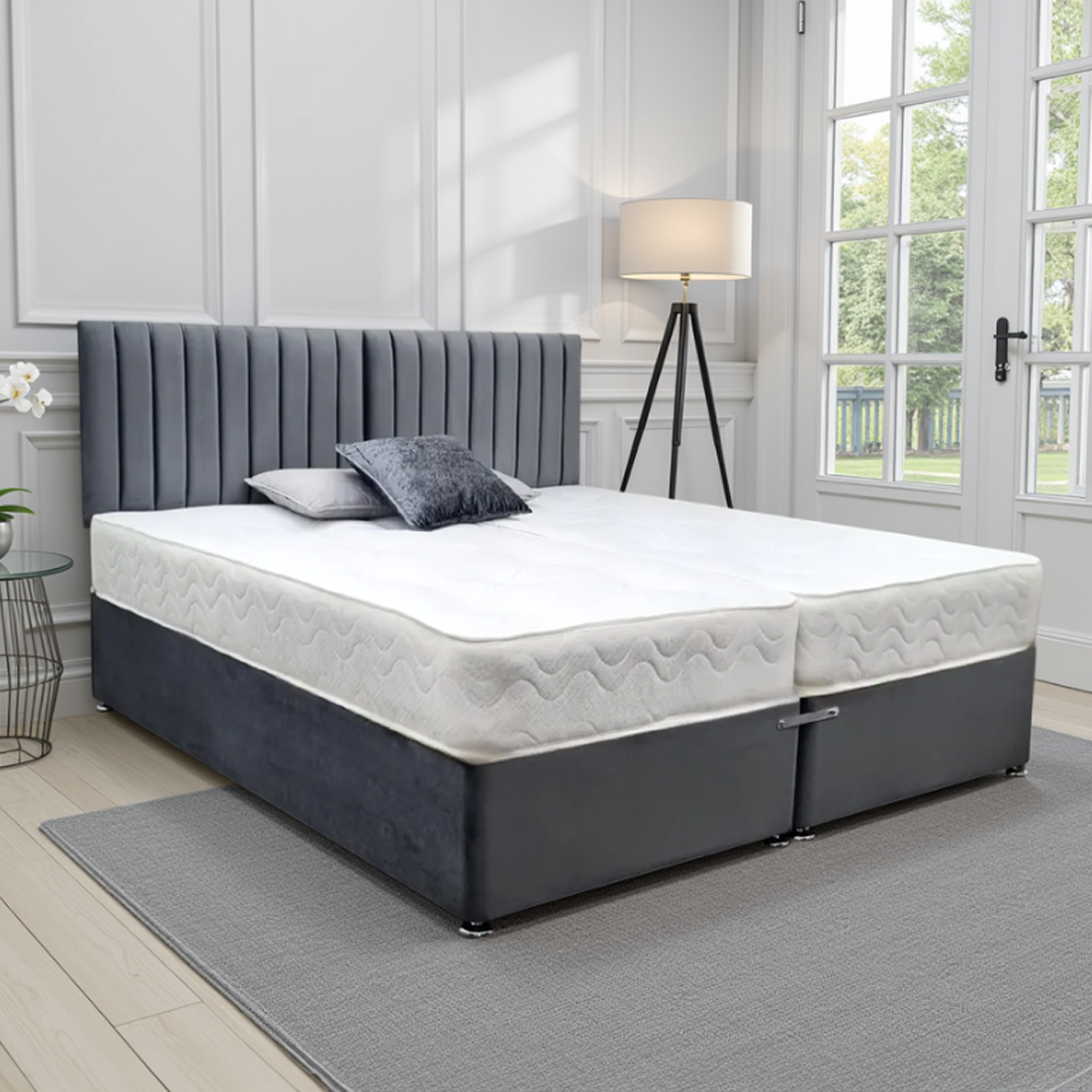 Windsor 6ft Zip and Link Divan Bed with Mattresses