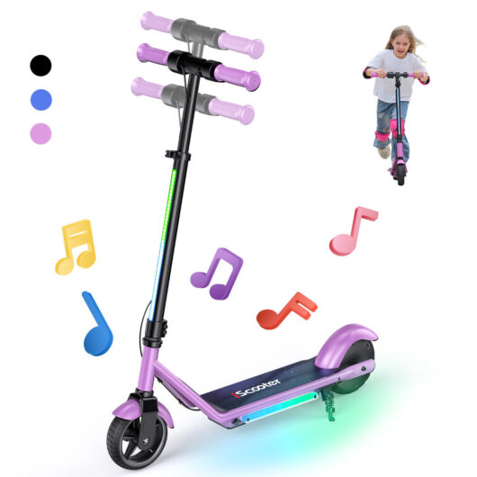 iScooter iK3Pro/iK1S Electric Scooter for Kids with Colorful Lights - iK3Pro Purple