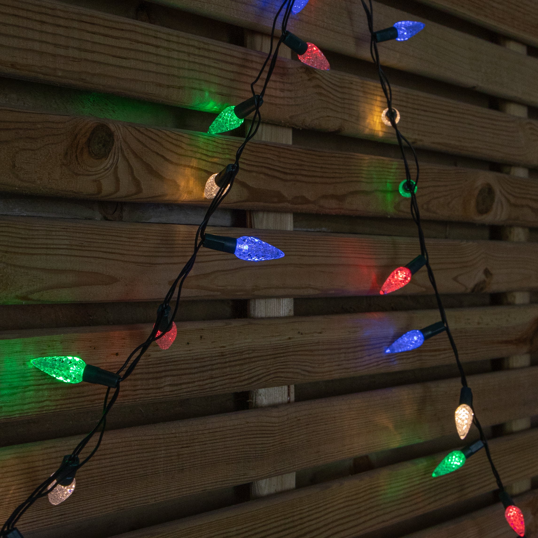 7.5m 150 LED Multi-action Pinecone Christmas Lights in Multi-Coloured