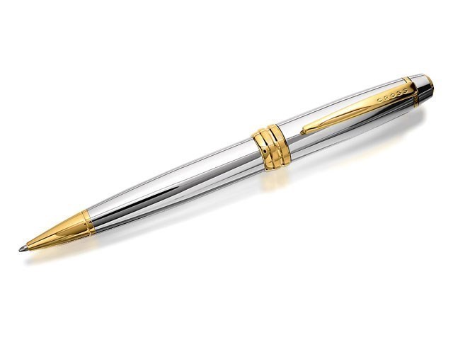 Cross AT045-26 Bailey Medalist 23ct Gold Plated Ballpoint Pen - A2113