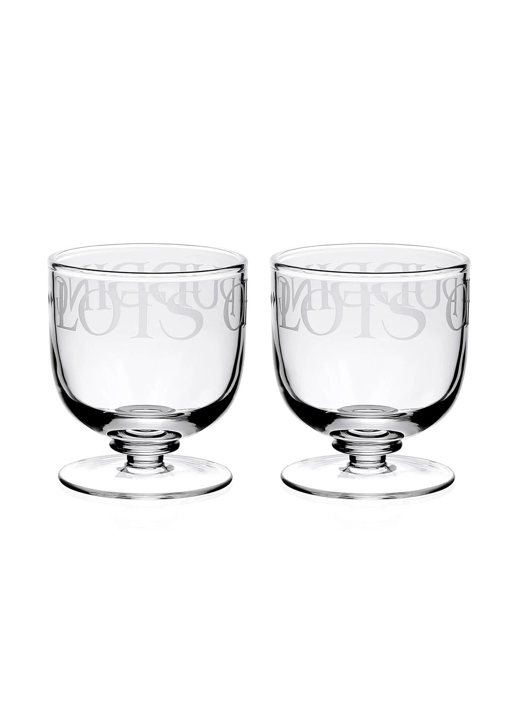 Emma Bridgewater Black Toast Glass Set Of 2 Pudding Bowls - Unique Hand-Etched Piece