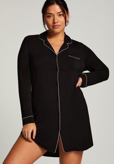Hunkemöller Essential Jersey Shirtdress Black