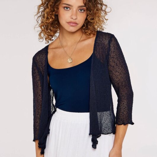 Lightweight Sheer Knitted Shrug