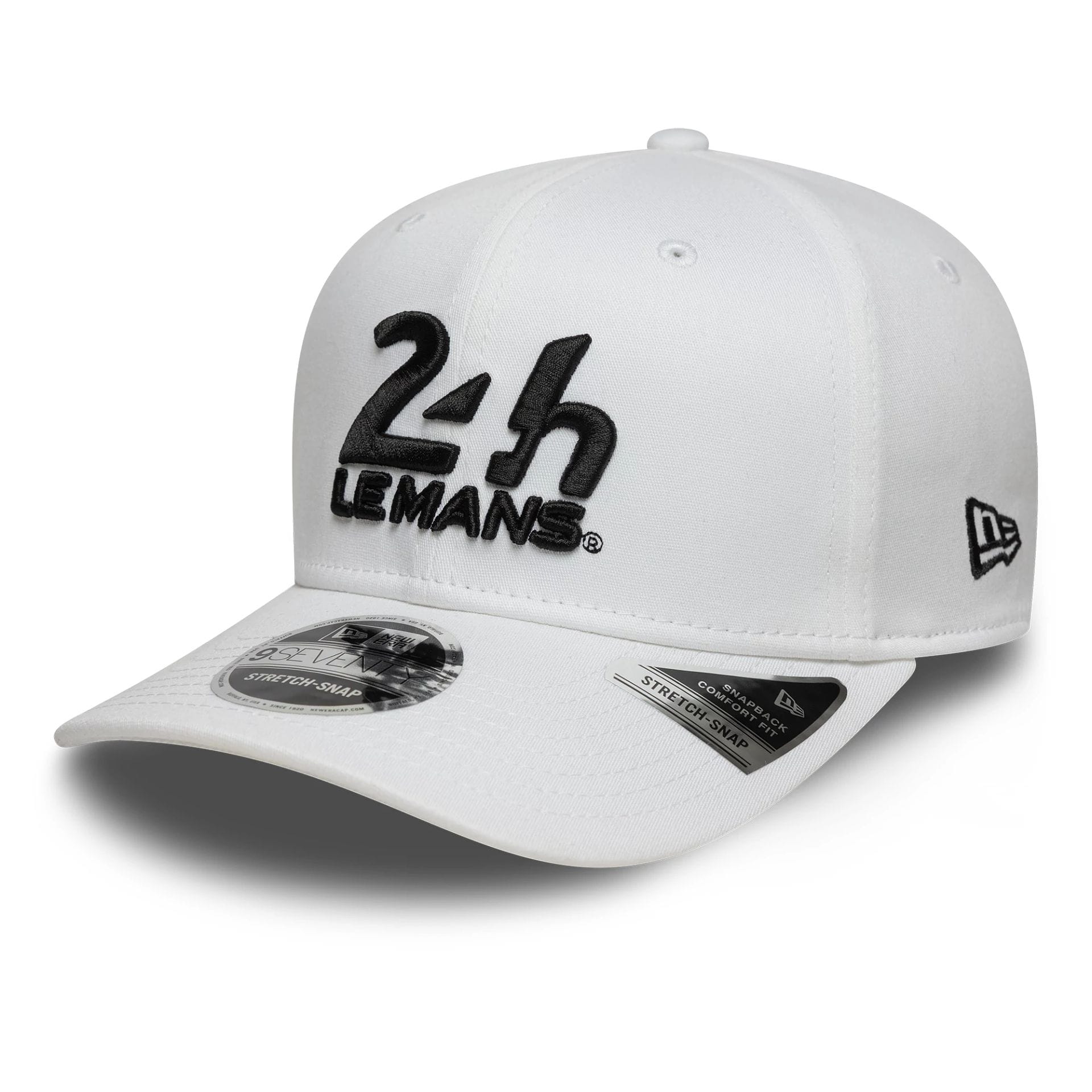 24HR Le Mans Core White 9SEVENTY Stretch Snap Adjustable Cap New Era Cap adult unisex