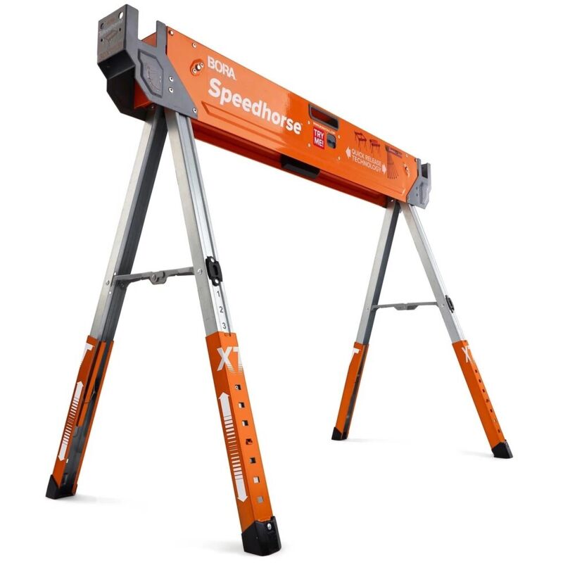 Bora - portamate Speedhorse xt Adjustable Height 1500lb 680kg Capacity Sawhorse