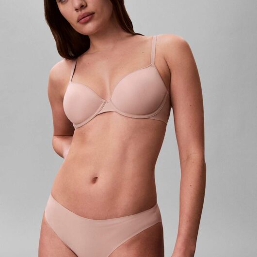 Calvin Klein Lightly Lined Wired Demi Cup Bra (A-G) Nude