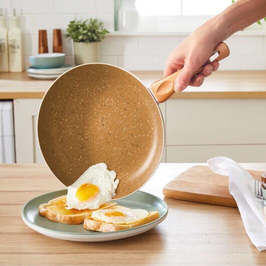 Copper Frying Pan Granite Effect 24cm