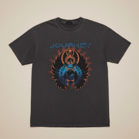 Daisy Street Journey Washed Band T-Shirt Colour: Black Size: 6