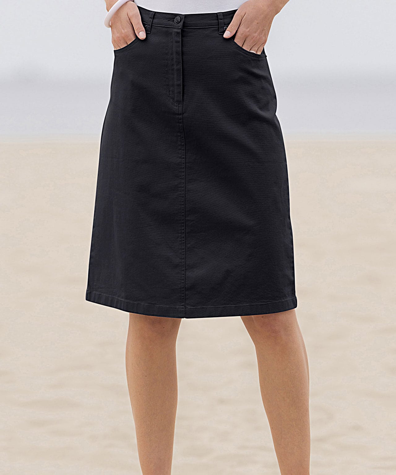 Damart Cotton Stretch Skirt
