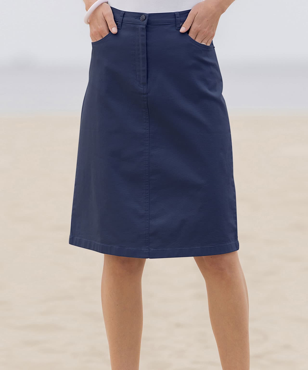 Damart Cotton Stretch Skirt