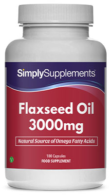 Flaxseed Oil 3000mg (180 Capsules)