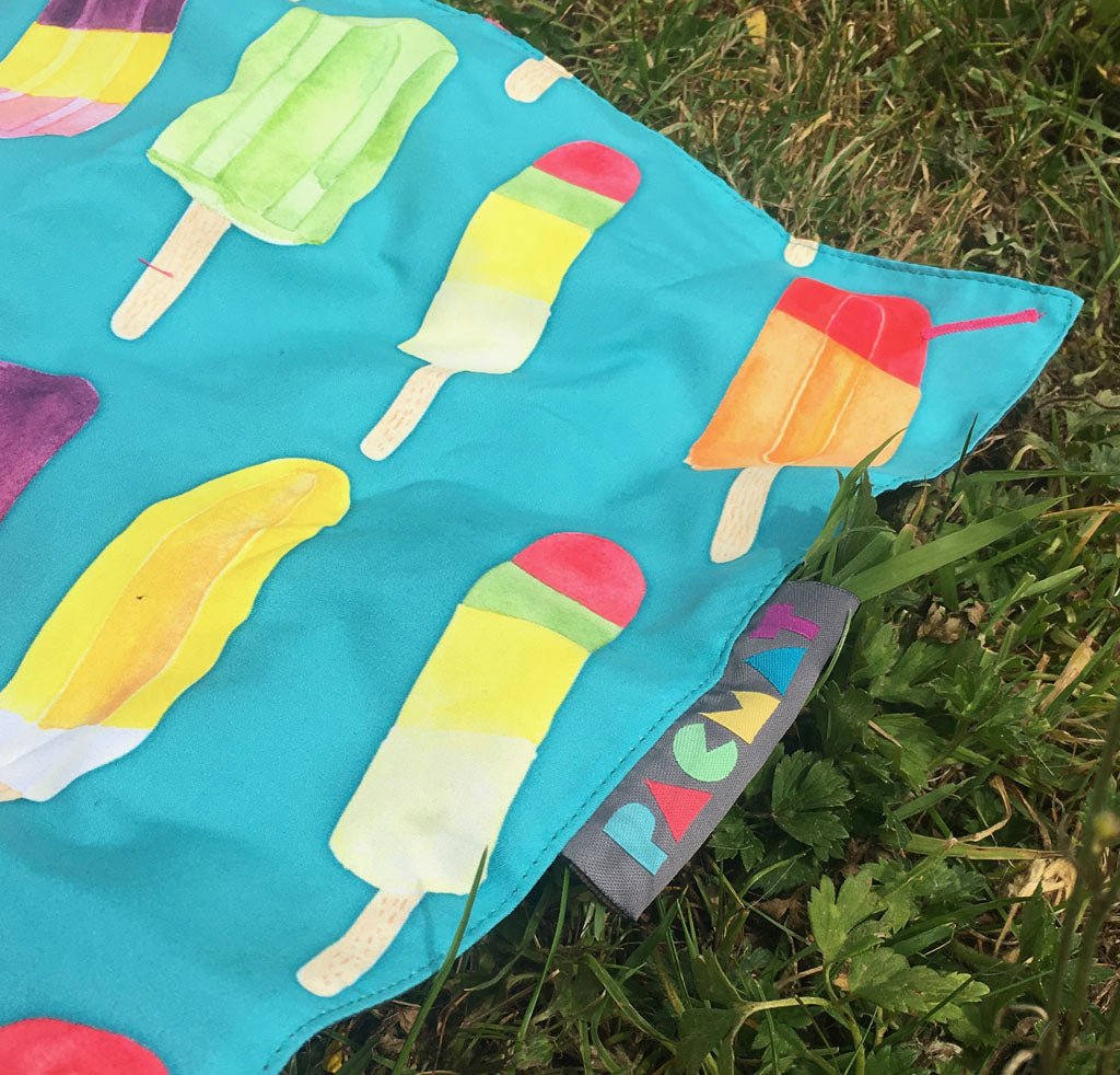 Lollipop Print Waterproof Picnic Blanket, Family Size By Pacmat
