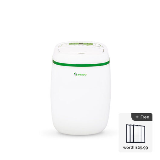 Meaco 12L Low Energy Dehumidifier and Air Purifier 2 in 1- Dehumidifier For Medium to Large Size Homes - Controls Humidity & Cleans Air All Year Round with HEPA filter