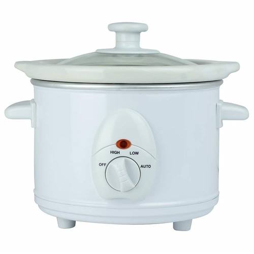 Status 1.5 Litre Round Slow Cooker - White