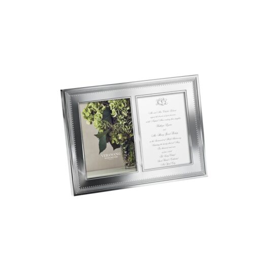 Vera Wang Grosgrain Double Invitation Photo Frame (Photo: 5x7inch)
