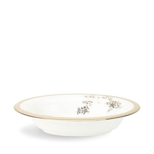 Vera Wang Lace Gold Open Vegetable Dish 26cm