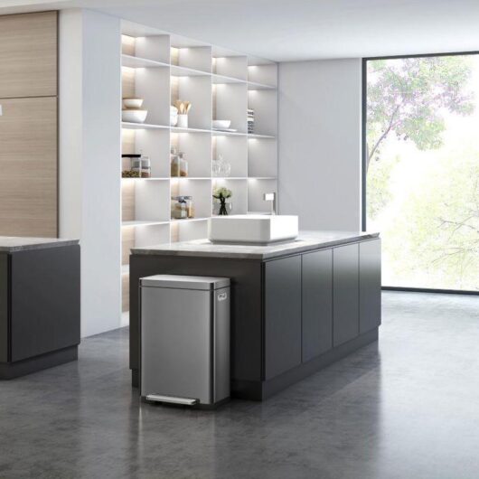 X Cube Kitchen Bin, 45L By EKO | Colour Option: Grey